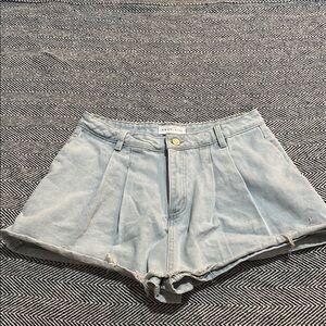 Angel Kiss Blue Jean Skort High-Waisted Relaxed Fit